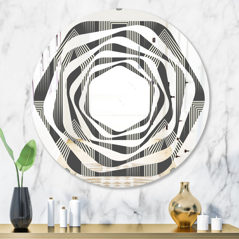 Miroir mural Whirl Minimal Design III, H 31,5 po x l po