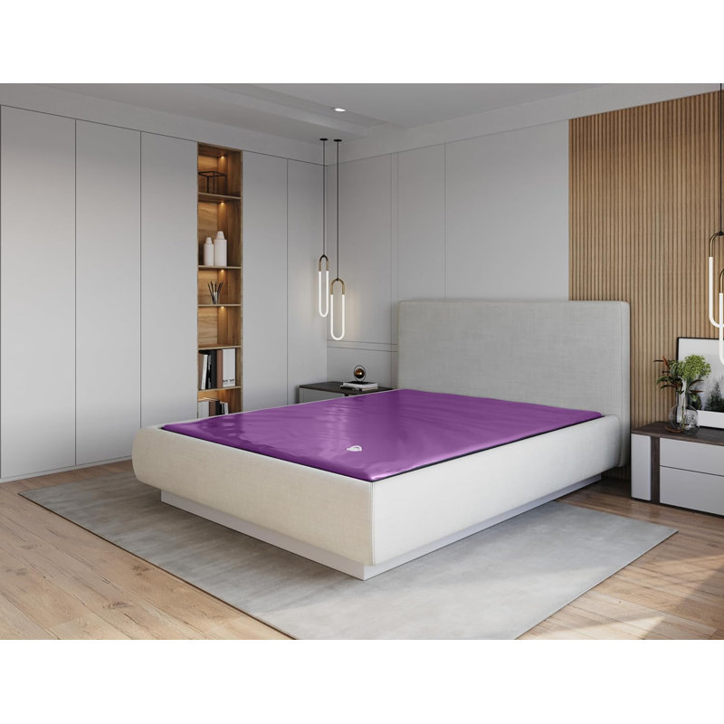 99 Percent Waveless Hardside Waterbed Mattress with Advanced Motion Reduction and Pressure Relieving Support, Frame Not Included, Queen