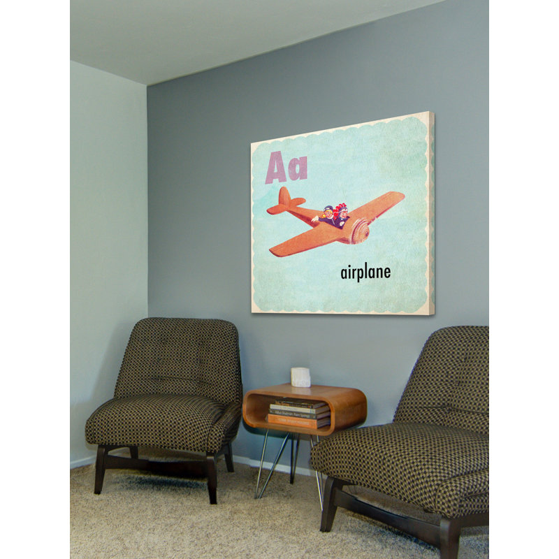 Airplane - Wrapped Canvas Print, 81cm H x 81cm W