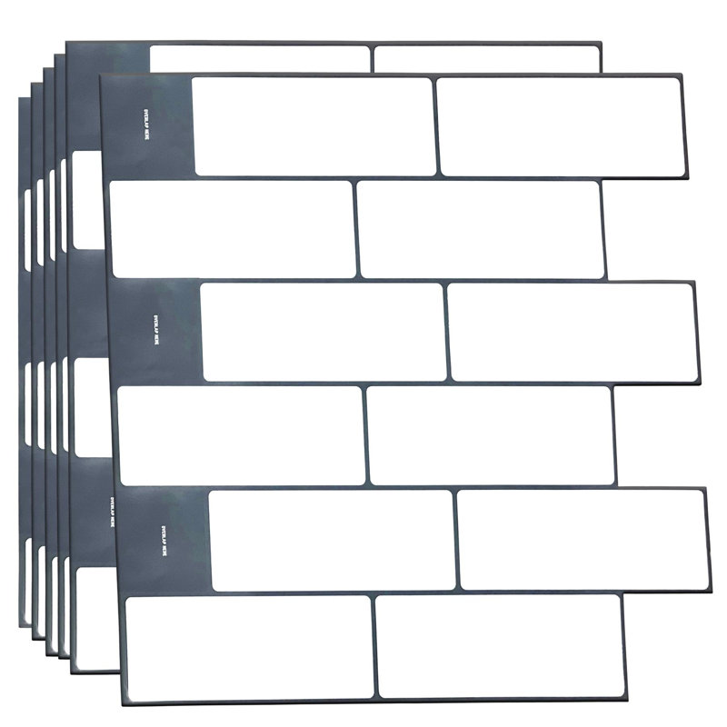 WT3D3033N - Carrelage 3D lustré blanc brillant 12 x 12 po London