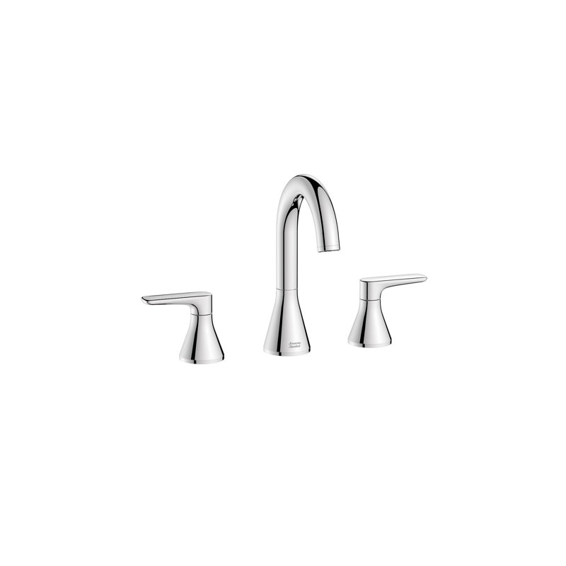 2-handle Bathroom Faucet with Drain Assembly, Chrome