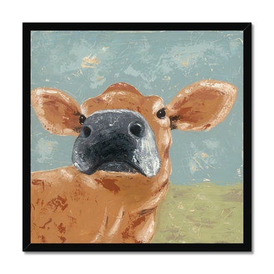 Farm Life-Cow by Jade Reynolds - Painting