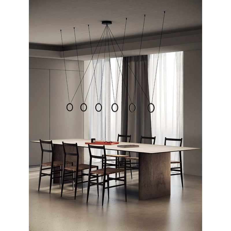 Lodes IVY V Suspension Lamp Low-V, Matte Black