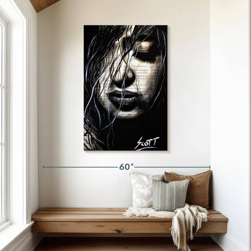 Leisha The Dark, 45" H x 30" W