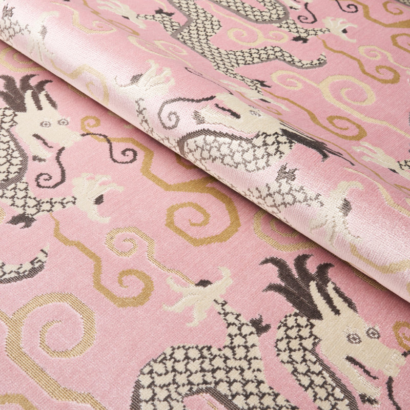 Bixi Velvet Fabric, Rose Quartz
