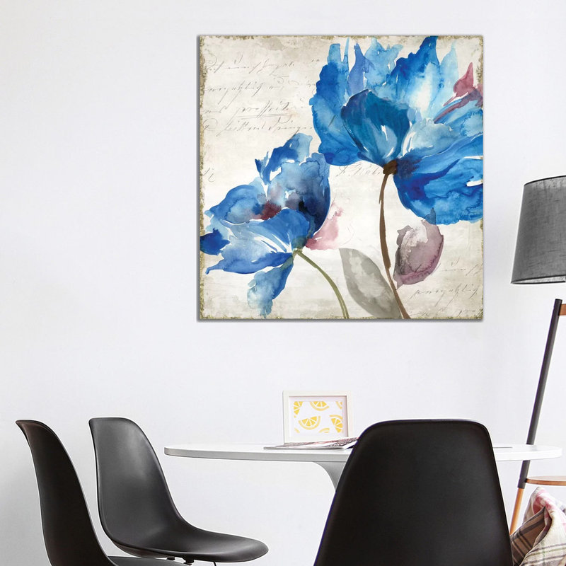 In the Wind, Blue I 1 Piece Wrapped Canvas Wall Art, 66.04 cm H x 66.04 cm W x 3.175 cm D
