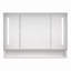 Armoires de salle de bain modernes en aluminium 39 x 28 po, armoires à pharmacie avec miroirs et lumières DEL, armoire de rangement de salle de bain avec compartiments de rangement à plusieurs niveaux
