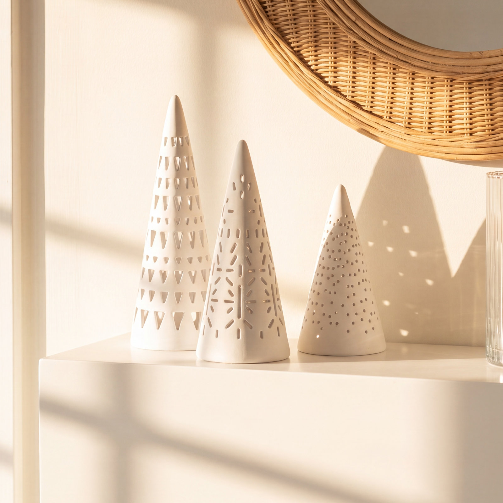 Village House Lighted Porcelain Mini Tree