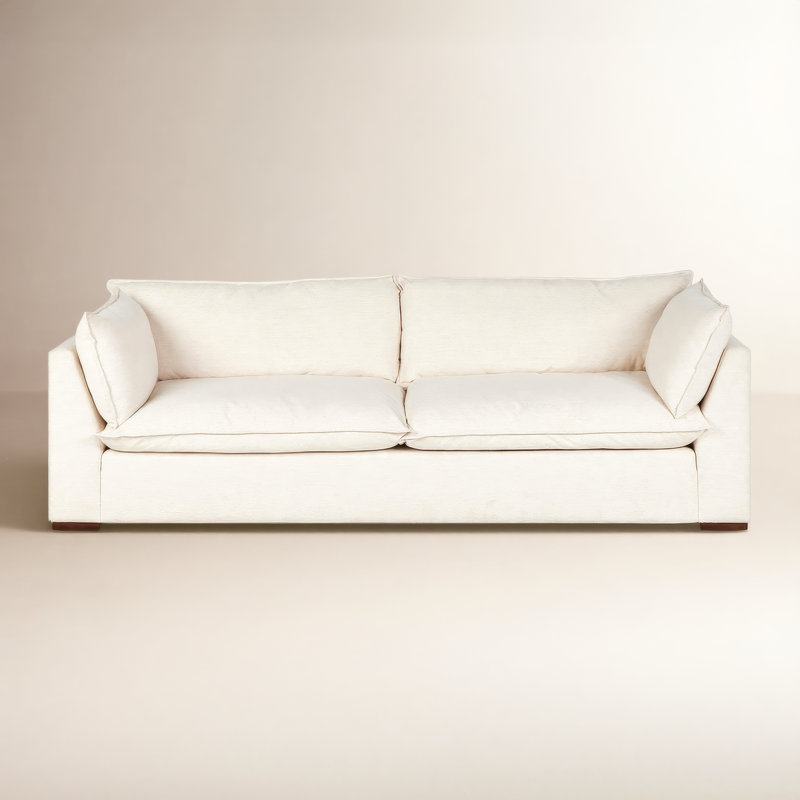 Kosa Sofa, Cream Polyester Blend