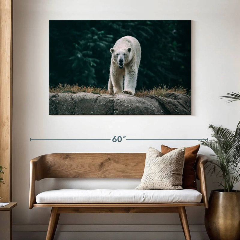 Brampt Angry Polar Bear, 32" H x 48" W