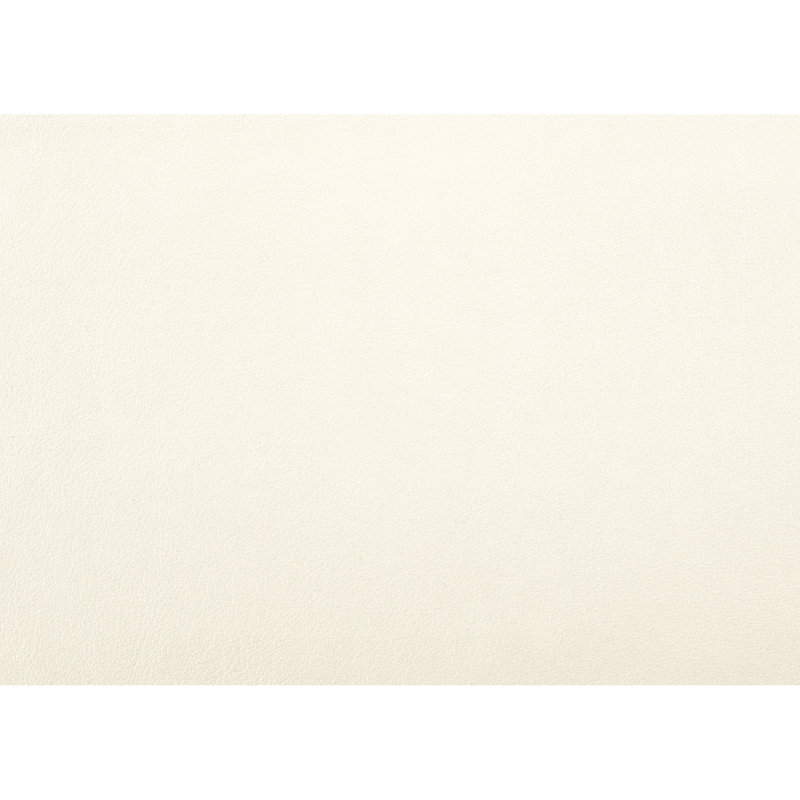 Grand lit moderne blanc, tête de lit à boutons en similicuir avec panneaux de miroir en alligator et garniture biseautée