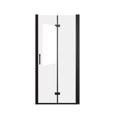 Afton 31–30"x72" Bifold Shower Door with 1/4" Tempered Glass & Aluminum Frame