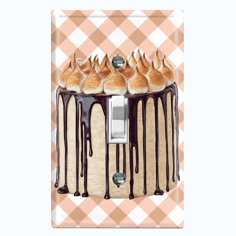 Patterned 1 - Gang Toggle Light Switch Standard Wall Plate