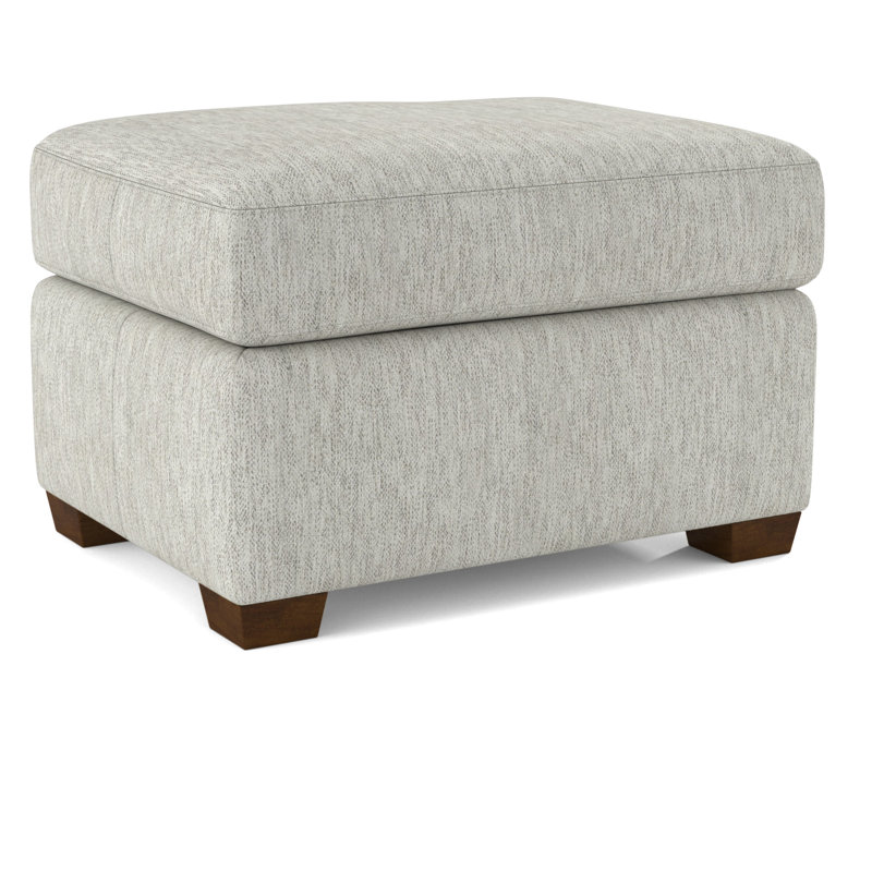 Upholstered Ottoman, Pecan, 61481-73