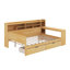 Lit de jour double avec tablettes, tiroirs et bureau-2025665235