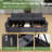 6-Seat Upholstered Sofa with Built-in Speaker, Modular Sectional Sofa with Ottoman, Sofa Couch with Storage,-835549812