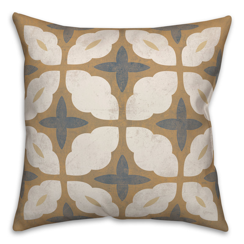  Medallion Square Pillow Cover & Insert