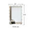 Miroir mural rectangulaire en bois massif pour salle de bain, chambre à coucher et salon (40 po x 28 po) | Idée de cadeau