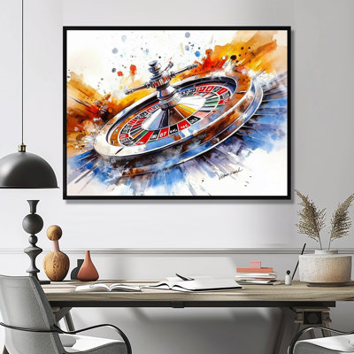 Roulette de casino I - art mural jeux et casino