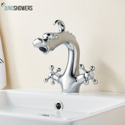 Juno Chrome Dragon Multi Finish Dual Handle Bathroom Faucet