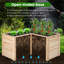 Lit de jardin surélevé en bois 4 pi x 4 pi