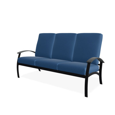 Askar 71.5'' Wide Powder Coated Aluminum Patio Sofa with Cushions