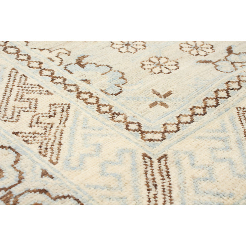 Tapis décoratif en laine de conception unique 8 pi 11 po x 11 pi 9 po noué à la main New Age 18/20 Pak mamluk
