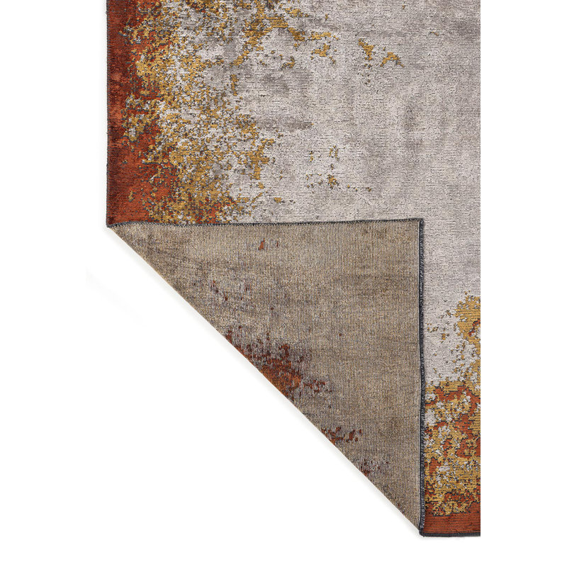 Rapture Abstract Area Rug in Beige, Rectangle 7'10" x 11'2"