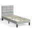 Velvet Upholstered Platform Bed with Headboard-114297178