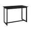 Chave Outdoor Patio 5-Piece Rectangular Table Set in Aluminum with Grey Cushions