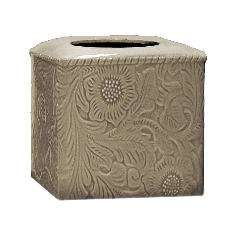 Couvercle de boîte à mouchoirs Savannah, Taupe