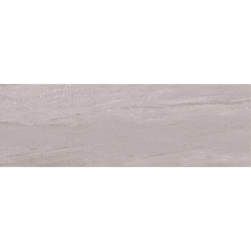 Crete 12'' x 40'' Ceramic Stone Look Wall Tile, Gris