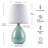 12.5" Ceramic Small Table Lamps Set with White Linen Shade, Cute Kids Bedroom Bedside End Tables-375309489