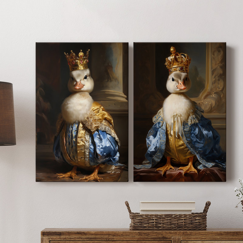 ANIMALS Series CCV - Toile tendue avec châssis de qualité supérieure - Prêt à être accroché, 18" H x 24" W