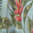 Tropical Foliage II - Mid-Century Modern Blackout Curtain Single Panel-1063329298