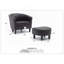 Chaise Salem G00203-C + repose-pieds, brun foncé-132751315