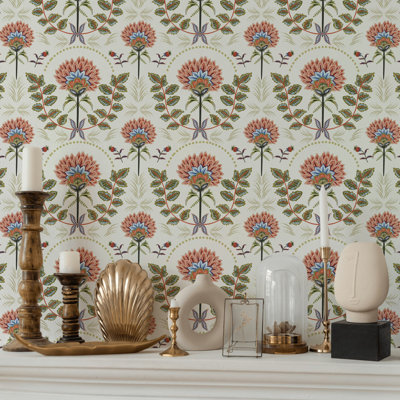 Papier peint botanique Boho Blossom