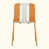 Beige / orange / blanc