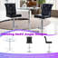 Table de bar ronde en verre 3 pièces avec ensemble de tabourets réglables, table de pub durable pour la cuisine à domicile-1281585459