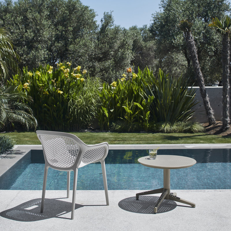 Chaise de salle à manger empilable Ahria, Gris froid