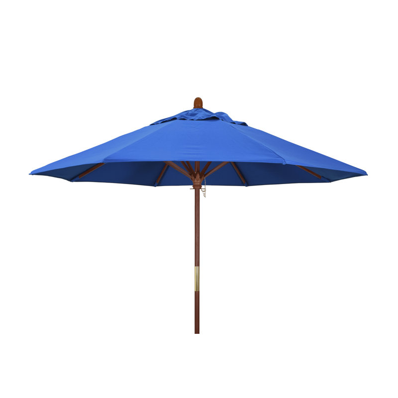 Parasol de marché octogonal 9 pi x 9 pi Manford, Tissu performance bleu royal