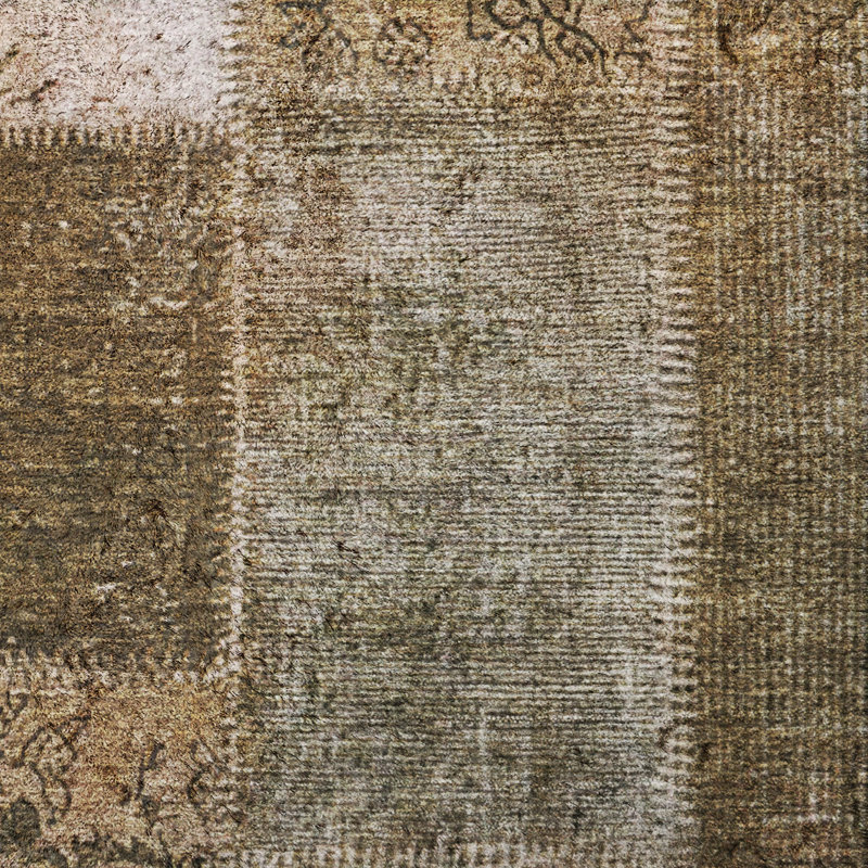 Tapis à poil long de qualité supérieure lavable à la machine ADS631, Brown, 5' x 7'6"
