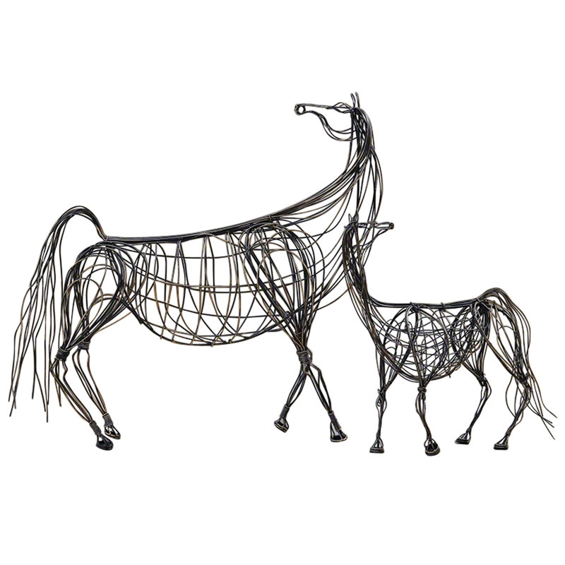Ming Dynasty Horse-Antique Bronze, 16" H x 16" W x 5" D