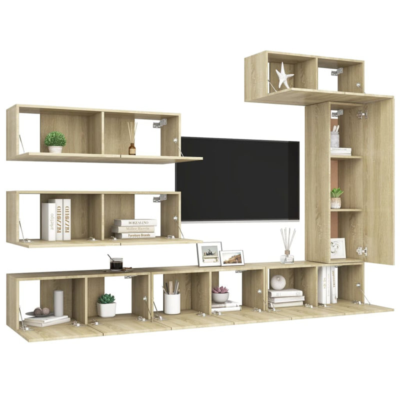 Azayla TV Stand for TVs up to 43", Sonoma Oak