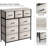 Sorbus 9 Drawers Dresser with Steel Frame and Wood Top in Rustic-681787080