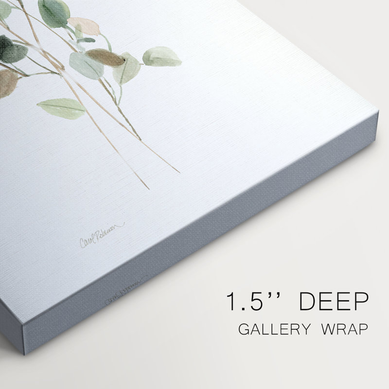 Leafy Botanical I - Cavas enveloppés de galerie, H 18 po x l 12 po