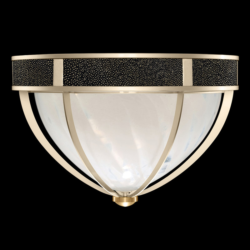 Plafonnier encastré rond 18,75 po Mirage, Chevalier noir, Champagne / laiton