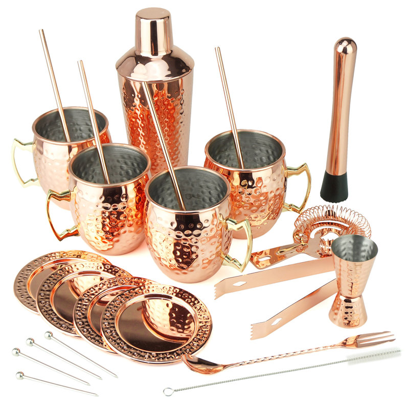 19oz. Stainless Steel Moscow Mule Mug Set