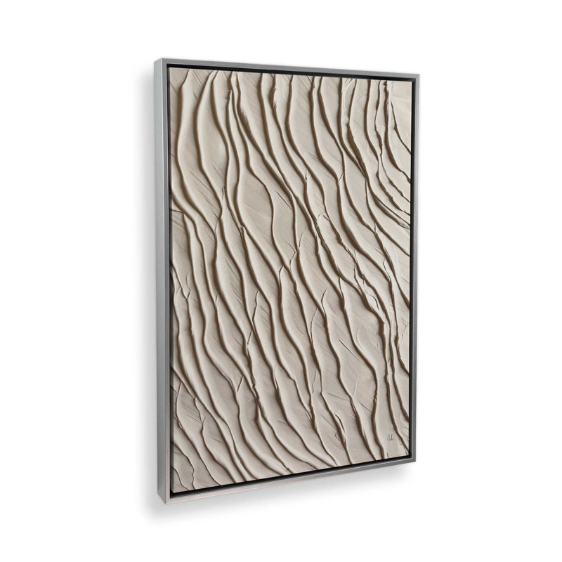 Wave Formations III, Cadre flottant en chrome poli, H 18,75 po x l 12,75 po x P 1,75 po