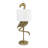 Resin Flamingo Table Lamp with Linen Shade